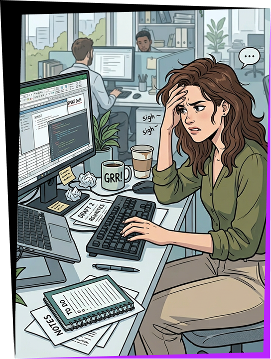 Illustration: everyday struggles